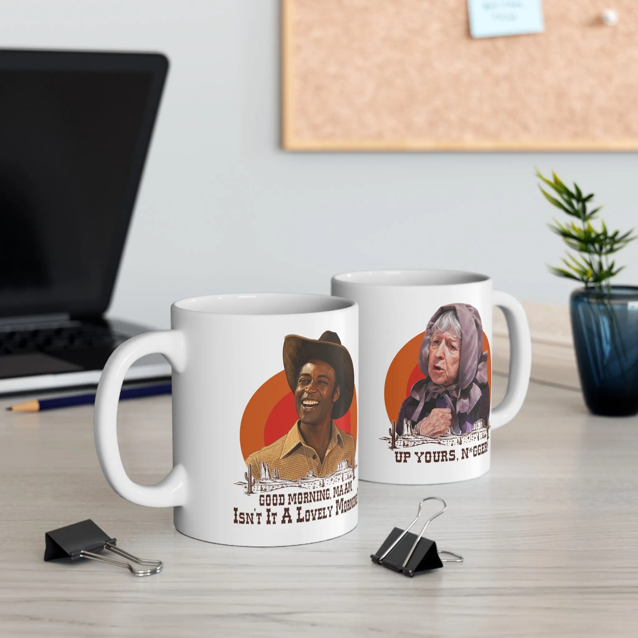 Good Morning Ma'am Coffee Mug, Blazing Saddles Coffee Mug, Movie Gift For Fans Mug 11Oz 15Oz