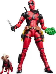 Marvel Legends Series Dogpool and Deadpool, Marvel Studios' Deadpool & Wolverine Movie Collectible 6-Inch Action Figure Gift