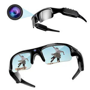 Sports Camera Glasses, Bluetooth 5.3 Audio Sunglasses with Open-Ear Speaker, UV Protection for Cycling Running, Hands-Free Calls & 5+ Hour Playtime, Smart Audio Glasses, Smart Eyewear
