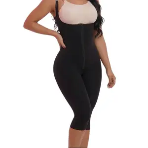 Women's Compression Body Shaper - Faja La Candela BBL Long Leg Clothes Shapewear, Compression Slim Design, Preformed & Seamless Thigh Area, Shaping Knickers (Code 8640)