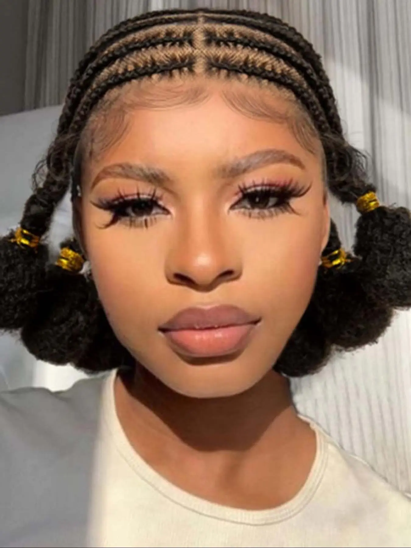 10 Inch Short Curly Bantu Braided Wigs for Women, Gorgeous Fluffy Wigs with Baby Hair, Synthetic Lace Wigs for Party, Daily Use, Synthetic Braids