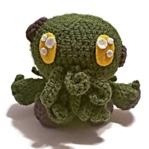 Baby Cthulhu | Amigurumi Figurine | Handmade Crocheted Occult Soft Sculpture