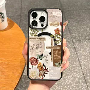 Premium Magnetic Case for iPhone11/12/13/14/15/16/promax Floral Spirituality MagSafe Ready,Anti-Fall,Ultra-Thin Design | Perfect for Everyday Use