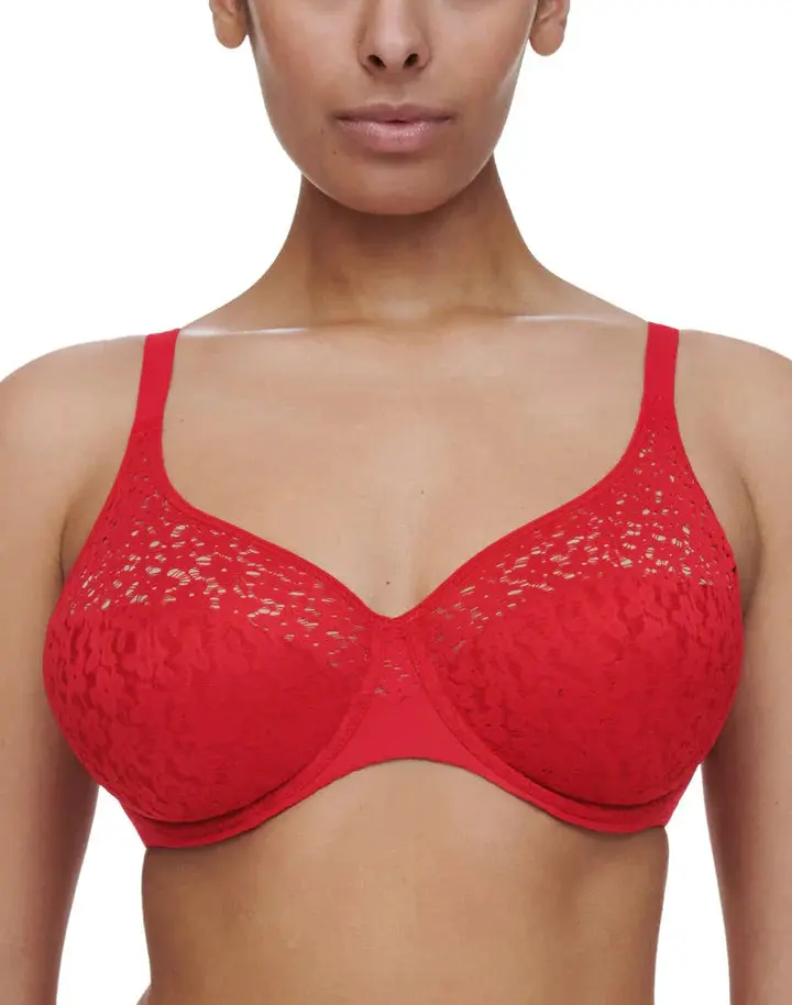 Chantelle Norah Seamless Molded Bra in Floral Lace, Full Support Underwire Design with a Smoothing Band, Polyester, Knit, Panty, Lady, Everyday, Nylon, Lingerie, Feminine Aesthetic, Lace Styles, Elastane, Practical, Buttery Band, Molded Cup, Thong, 34G, 3