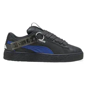 PUMA Mens Formula 1 X Suede Xl 75 Years Hero Lace Up Sneakers Shoes Casual - Black