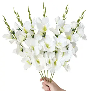 10pcs Realistic Daffodil & Magnolia Silk Flowers, 55cm Artificial Decorations, Decorative Flowers, Home Decor Accessory, Home Living Room Wedding Table Arrangement, Romantic Gift
