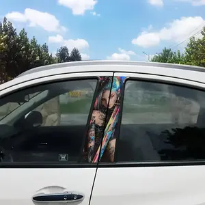 Cartoon Warrior Pattern Car Sticker, Car Window Decal Sticker, Car Decoration Sticker, Universal Car Exterior Decoration Accessories