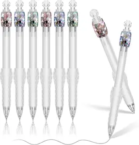 8-Piece Fidget Gel Pens, 0.7mm Quick-Dry Black Ink Pen Set, Ultra-Smooth Writing, 360° Rotating Tip, Soft Anti-Slip Grip, Aesthetic Design for Office & Students