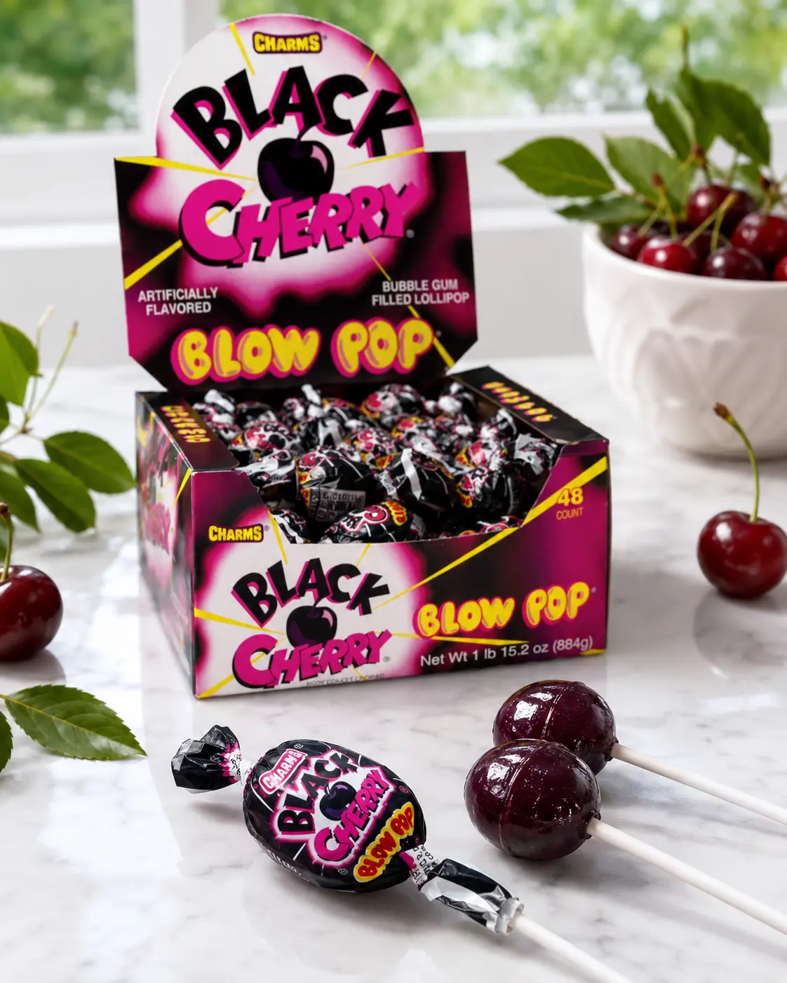 Charms Blow Pops Black Cherry 48 ct.