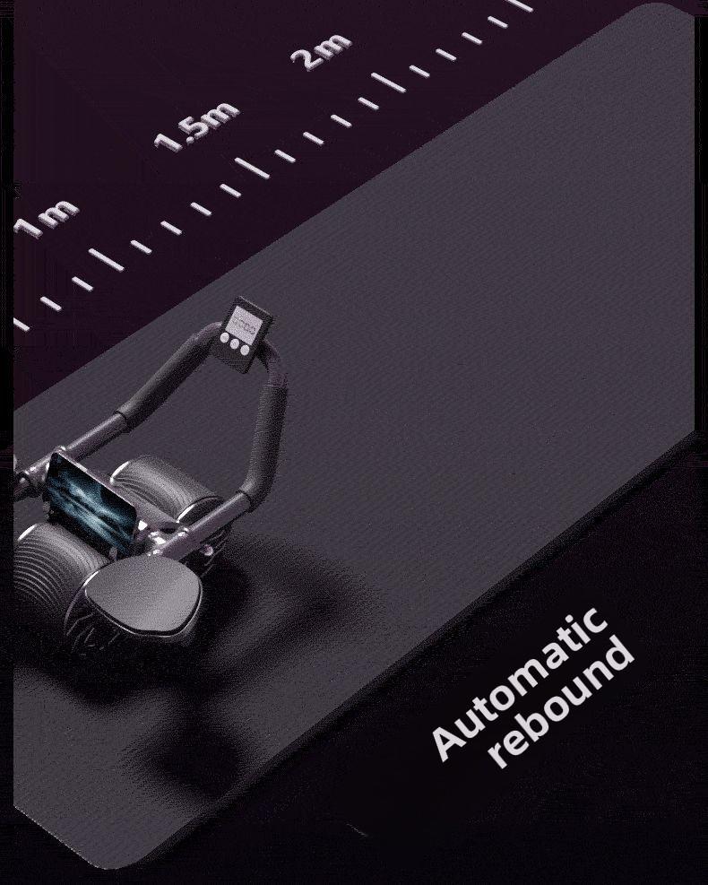 Abdominal wheel, factory direct sale, suitable for assisting core muscle training, automatically rebounds, equipped with a timer, ideal for home workouts, best choice for fitness enthusiasts