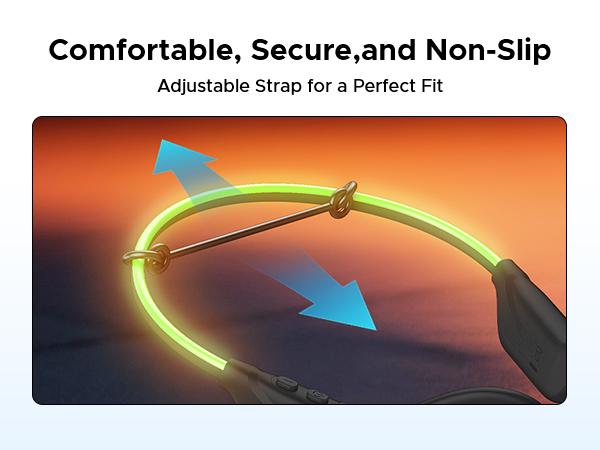 BoneBeat Run Ray IP66 Bone Conduction Headphones for Running, LED Safety Light, Open-ear design, Up to 10 Hours Playtime, Bluetooth 6.0 with Dual-Device Connectio