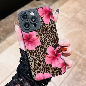 Phone Case with Sexy Leopard Print, Angel Eye Design, Compatible with iPhone Models 6-16 Pro Max, Stylish Protective Cover