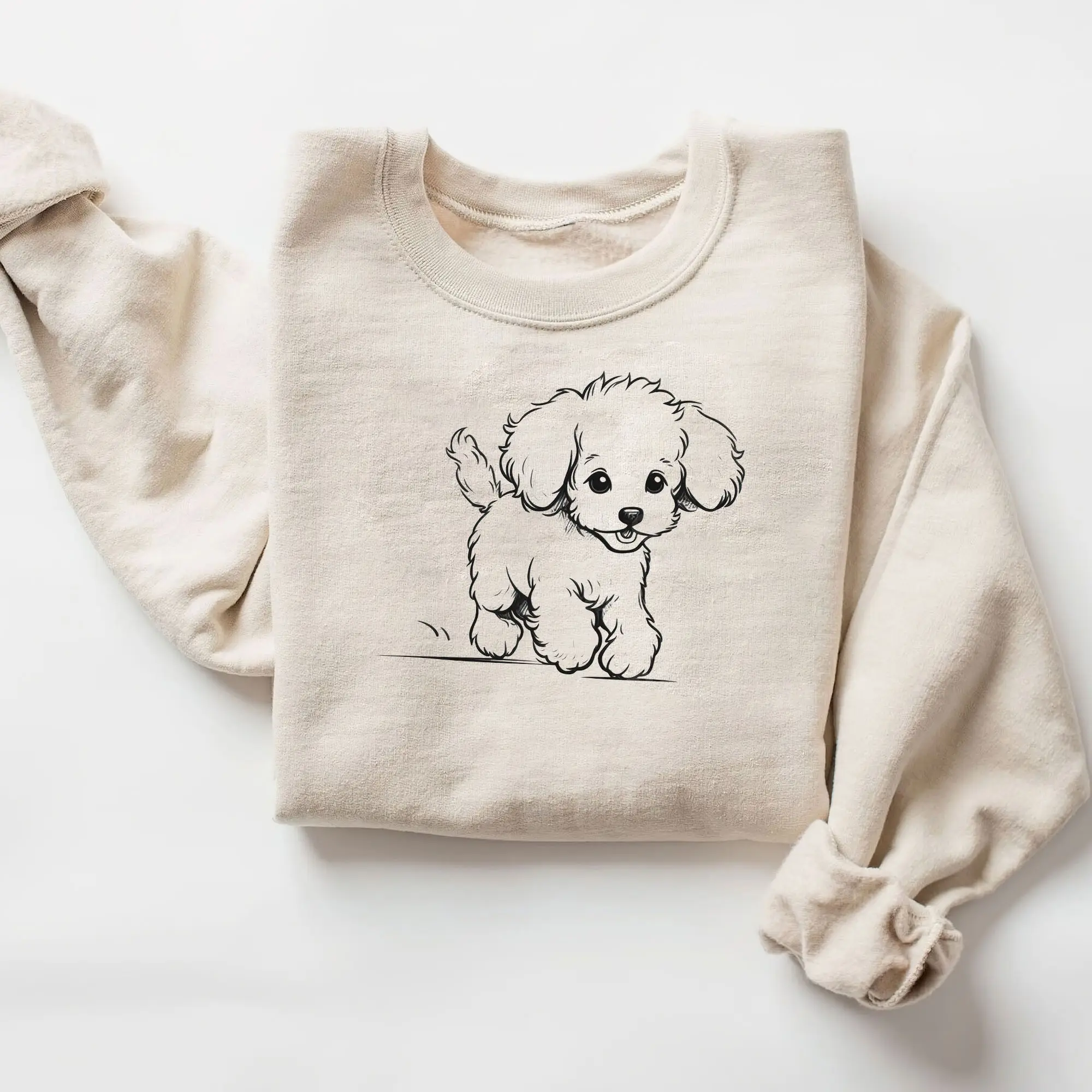 Poodle Puppy Gift for Mom/Dad -  Dog Mom TShirt/Sweater - Poodle Dad Clothing