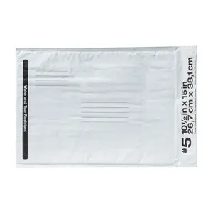 Solid Print Self-Seal Gusseted Poly Bubble Mailer #5, 10.5"x 15"