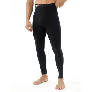 Long Johns Men's - Thermal Underwear Bottom for Men, Fleece Lined Base Layer Pants Cold Weather Activities