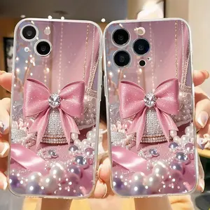 Whitewash Brilliant Mobile Phone Shell B338 for iPhone 16/15/14/13/12/11/Plus/Pro/Pro Max Series - Shockproof Case, Stylish Design