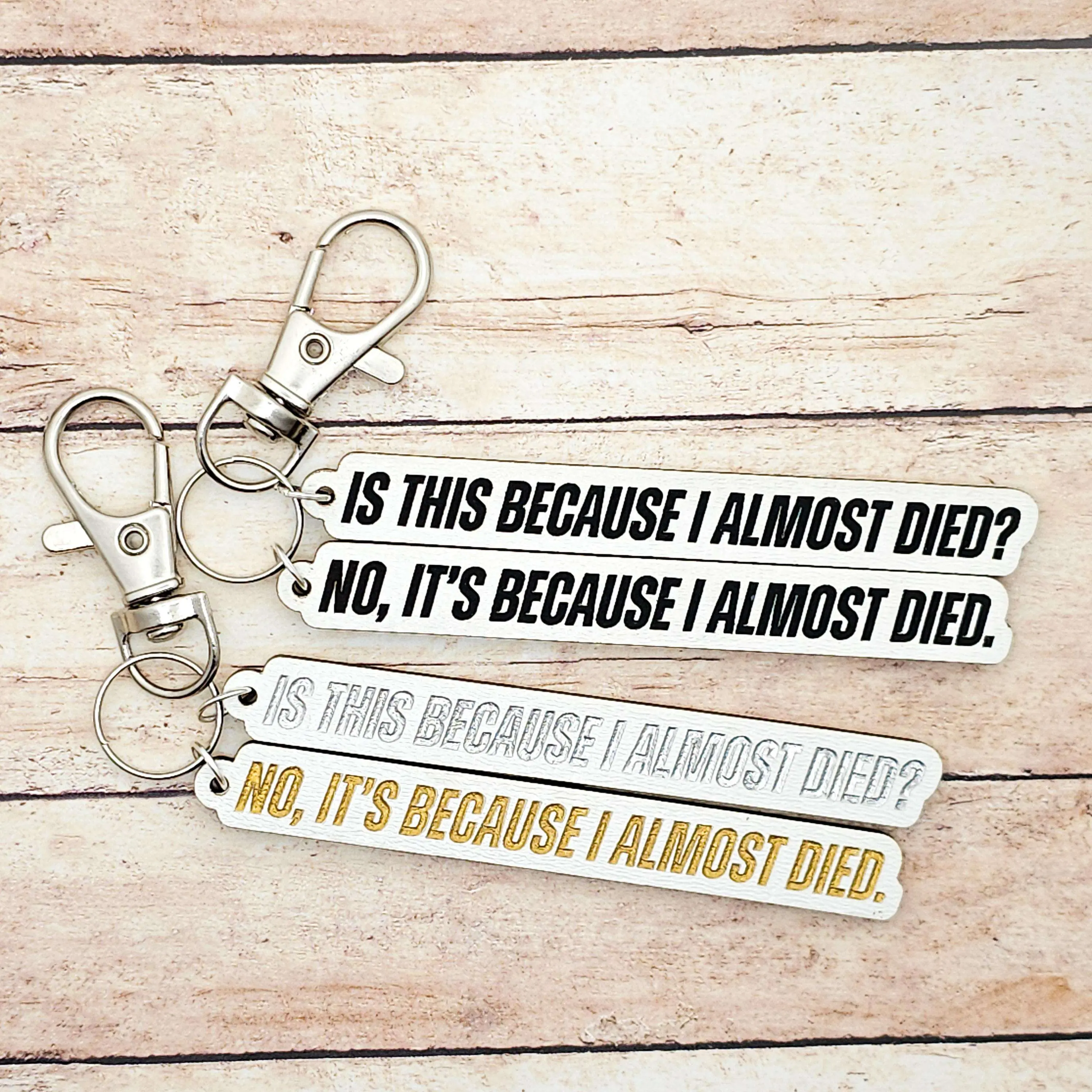 The Long Game Quote Keychain: Heated Rivalry Inspired Double Charm Keyring