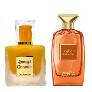 (2pc Citrus Splash Bundle Pack) Smoked Cinnamon OriArome by Shaikh Saeed EDP + Soda Pop by Zenia EDP, 3.4 oz