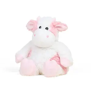 Warmies  Strawberry Cow Stuffed Animals, Pink