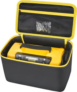 Air Compressor Storage Bag Compatible with Astroai Tire Inflator for Car Tire Pump 150PSI 12V DC/110V AC, Air Pump Carrying Case Holder for Lighter Extension Cord and Batteries (Black) Steadtep