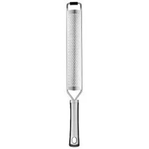 Chefs Classic Pro Stainless Steel Long Zester Grater: Lemon, Cheese, Garlic & Citrus Micro Grater, Ergonomic Handle