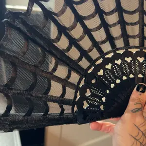 Spiderweb Lace Hand Fan
