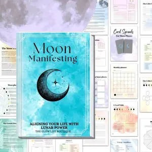 Moon phases diary, comprehensive moon phases guide, for professionals, personal office use, full moon ceremony, planning magazine, Planner Notebook, Calendar