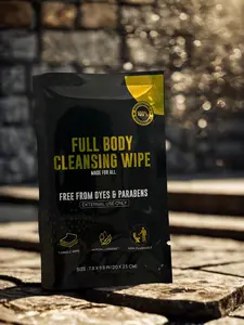 Dirty Wet Secrets Full Body Cleansing Wipes – 20 Count, Individually Wrapped, pH-Balanced with Aloe & Vitamin E