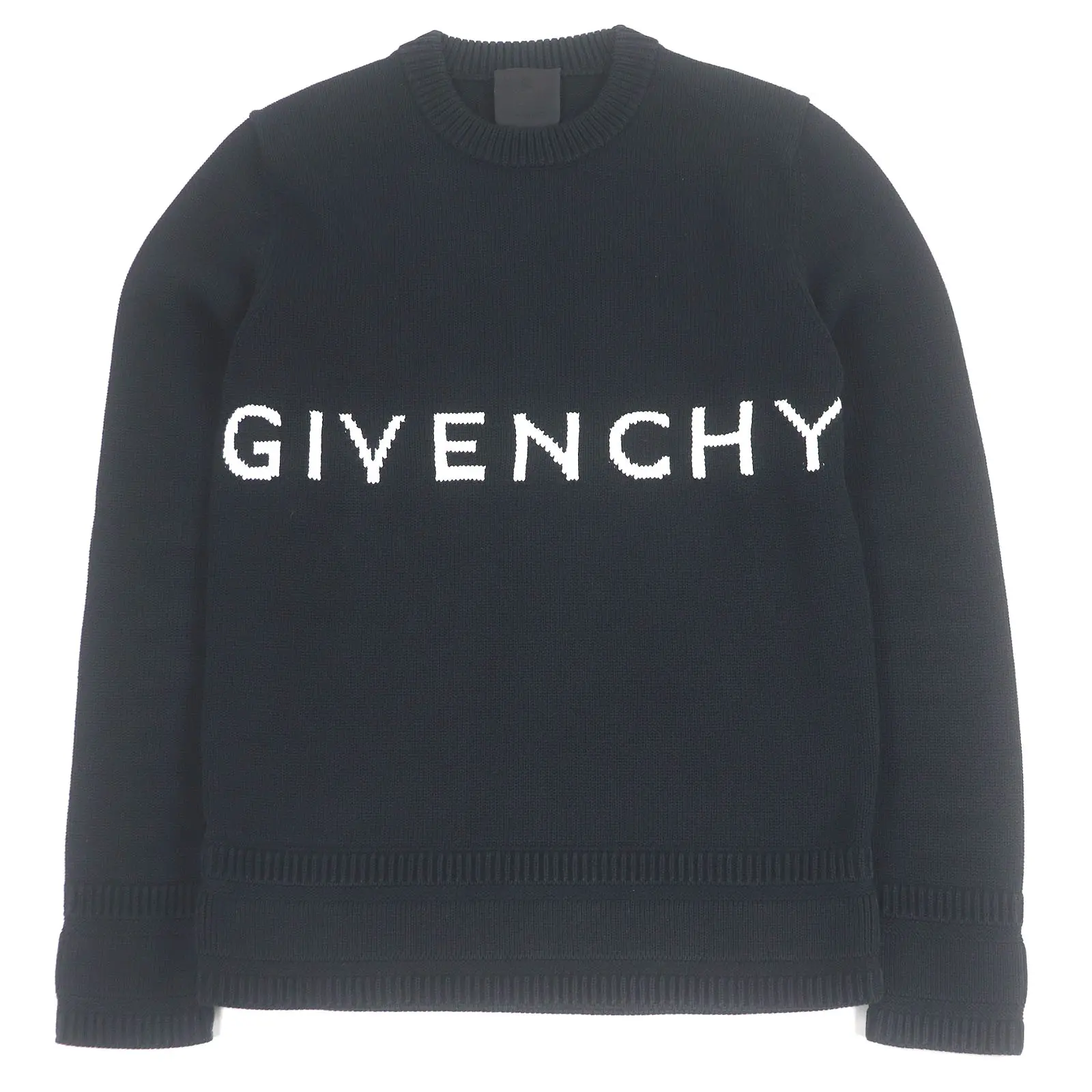 Pre-owned GIVENCHY Cotton Small Leather Goods 4G logo knit sweater