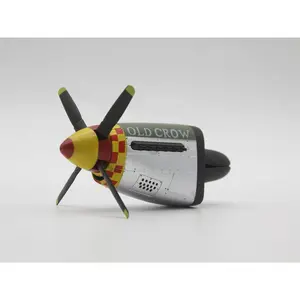 P-51 "OLD CROW" Car Air Freshener with Spinning Propeller, Vent Clip, Cool Car Accessories for Men, Unique Aviation Gifts for Pilots, Veterans & WWII History Buffs