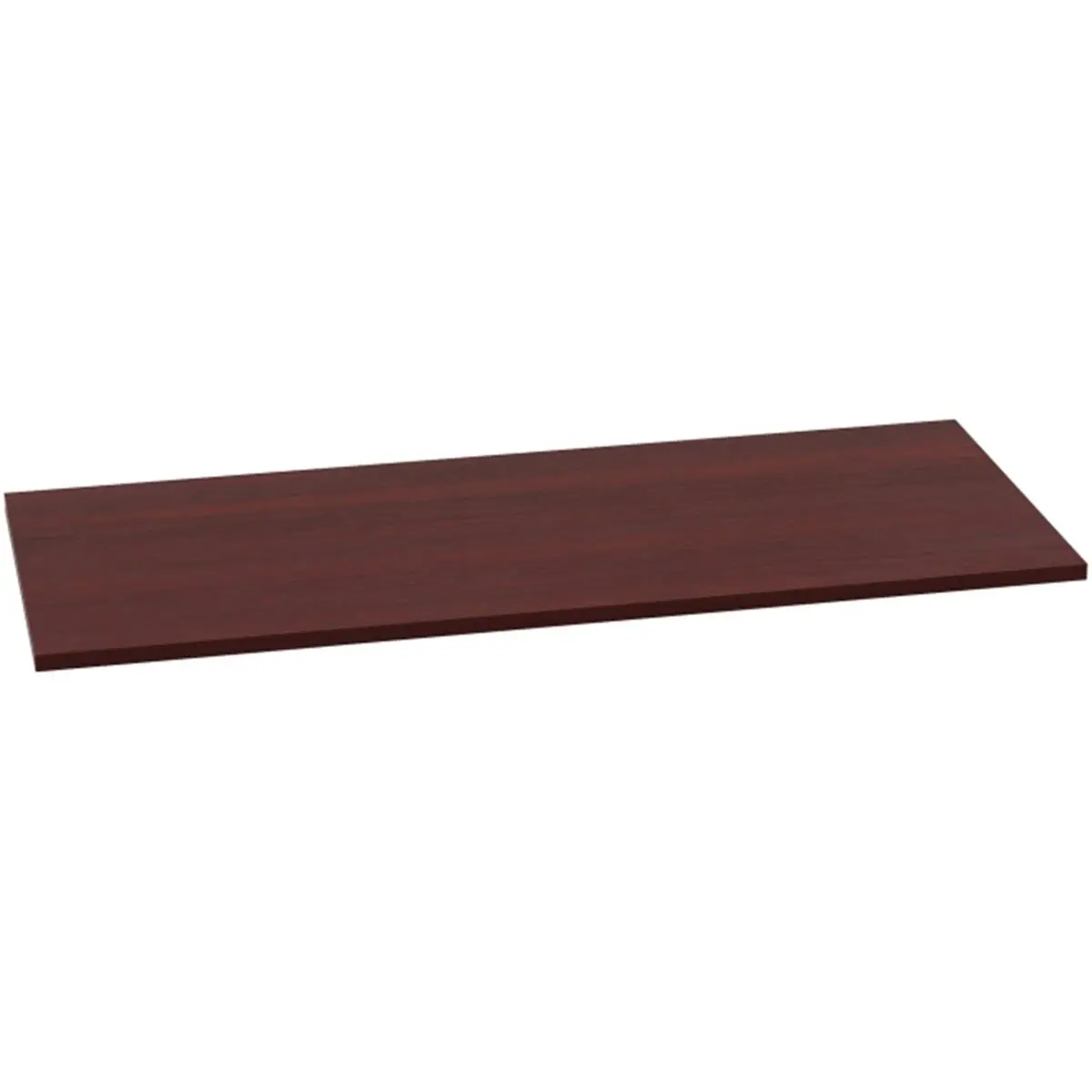 Lorell High-Quality Mahogany Laminate Height-Adjustable Office Desk Top, 60" x 24", Supports Healthier Sit/Stand Workstations
