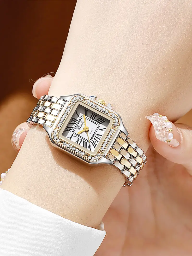 silver womans watch gems - TikTok Shop display picture 2