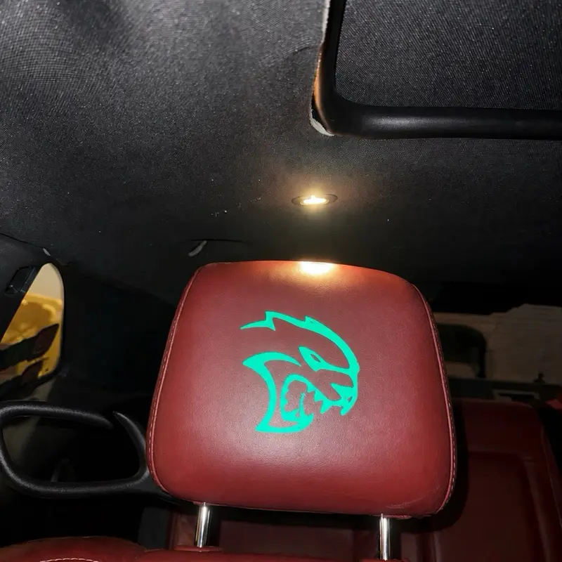 Reflective Hellcat Headrest Decal
