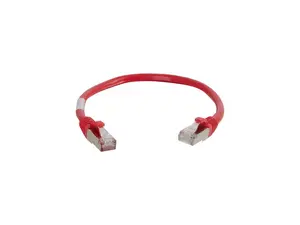 C2G 00983 Cat6 Cable - Snagless Shielded Ethernet Network Patch Cable, Red (6 Inches)