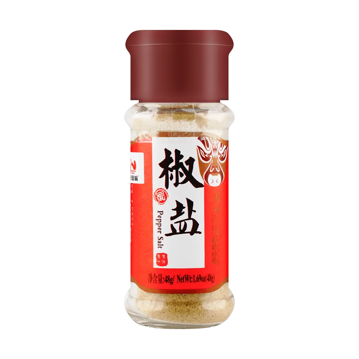 Sichuan Salt and Pepper Spice Blend - Authentic Chinese Hot Pot, BBQ, and Braised Meat Seasoning - 48g Jar