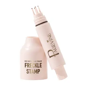 PAGE VINE Realistic Freckle Stamp with 5 Prongs for Natural Dot Placement, Natural Sun-Kissed Look Easy DlY Faux Freckles Long-Lasting Waterproof Makeup Pen for Photoshoots Picnics & Daily Glam