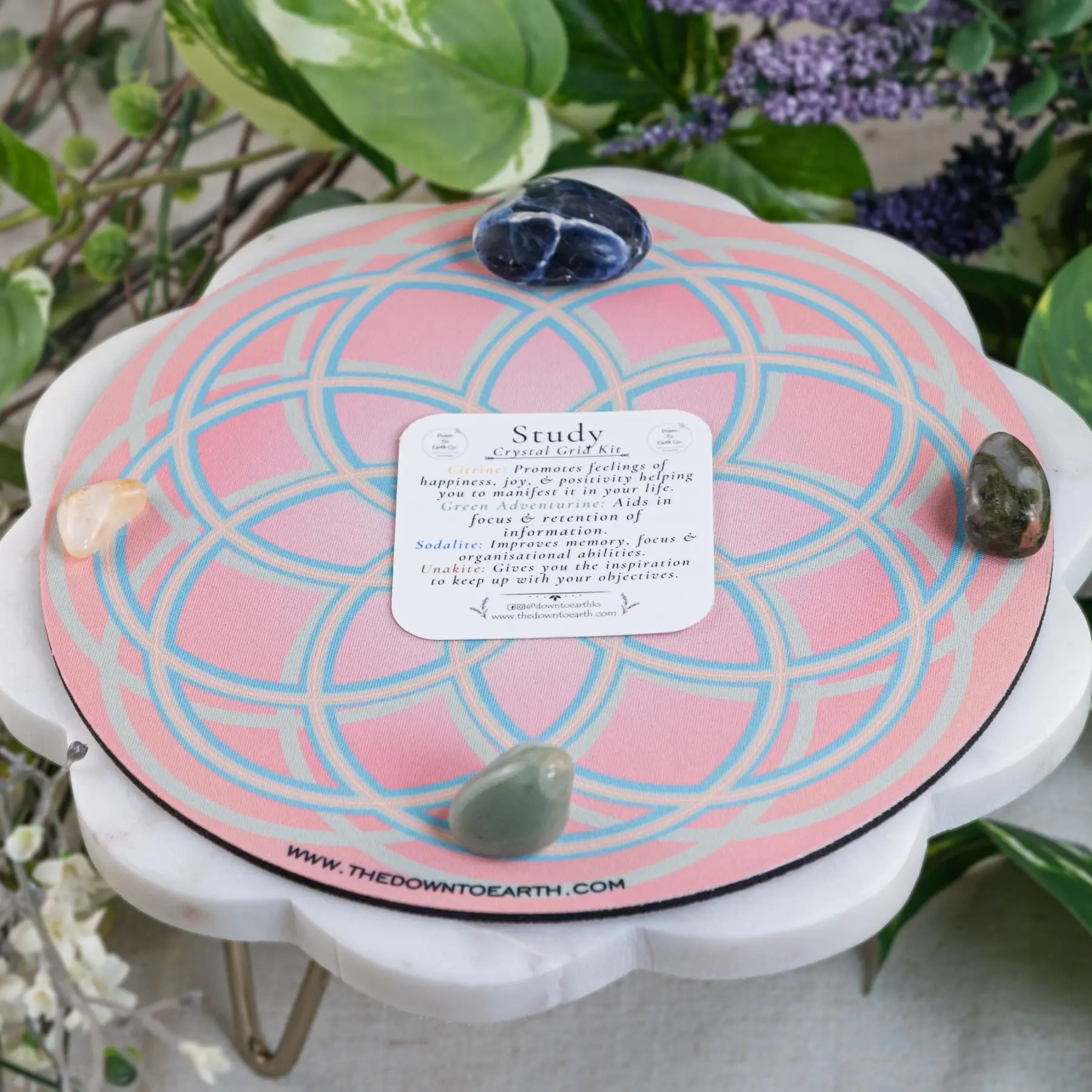 Down to Earth Study Crystal Grid Kit
