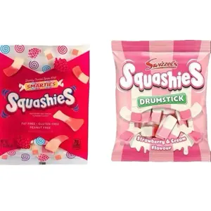 Smarties Squashies and Squashies Drumstick - Strawberry Flavor Candies( 2 PACK)