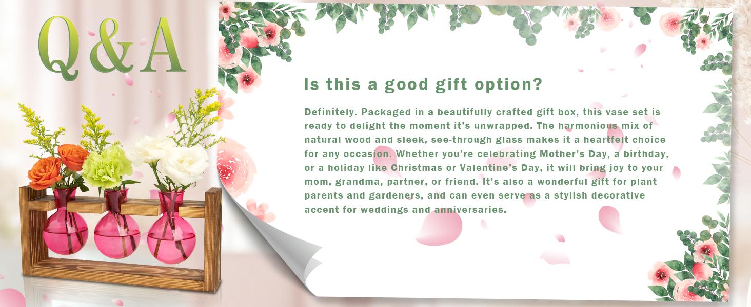 XXXFLOWER Colored Glass Plant Propagation Station 3 Bulb Desktop Flower Vase Stand Gift for Women Elegant Glass Material for Plant Lovers