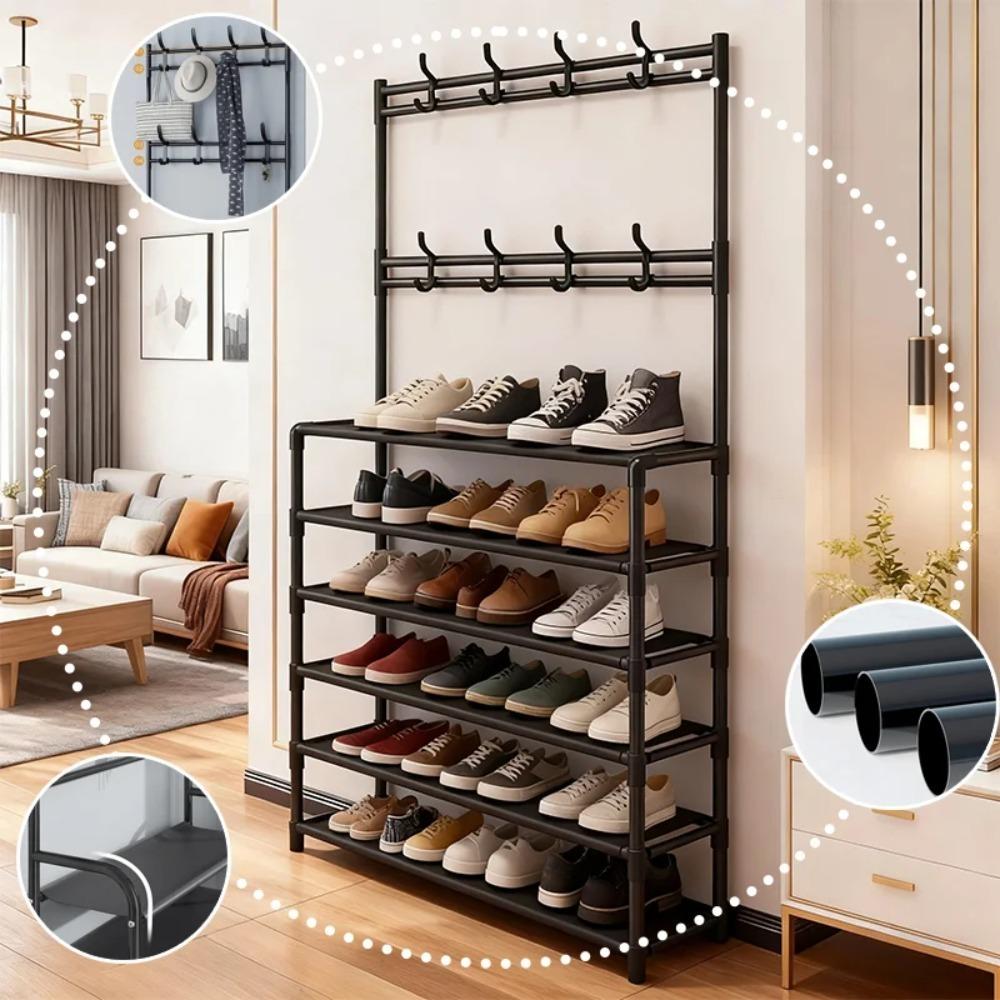 Multi-Layer Shoe & Hat Rack – Floor-Standing Organizer Shelf for Shoes, Hats, bathroom, Bedroom ,Entryway & Home Storage