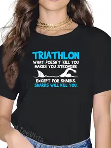 100% Cotton Triathlon - Funny Saying Sports Triathlete Gift T-Shirt