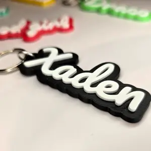 Custom Book Boyfriend Keychains, Durable 3D Print, You Pick The Base Color and Name