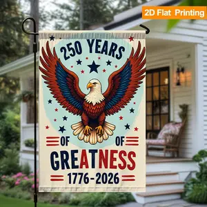 250 Years of Greatness Garden Flag, Patriotic Bald Eagle Yard Flag, 1776-2026 Bicentennial Outdoor Decor 12*18inch