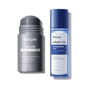 Dr.Leo Dr.Leo Acne Control Set | Clay Mask Stick + Salicylic Acid Toner | Clear Pores, Blackheads, Oily & Acne-prone Skin Routine #Summervibes