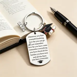 Class of 2026 Graduation Keychain with Grad Cap Charm, Graduation Accessory, Gift for Son or Daughter, Ceremony Party Item, College Graduation Gift Academic Achievement