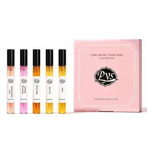 Pys Women's 5-Piece 10ML Summer Romantic Fragrance Gift Set - Vanilla Caramel Amber Fruit Scent Spray, Mini Perfumes, Perfect Birthday & Anniversary Gift for Her