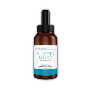 Dr. Brighten Vitamin D3/K2 Liquid Blend 2000 IU per 1ml Serving for Daily Wellness Routine - For Women