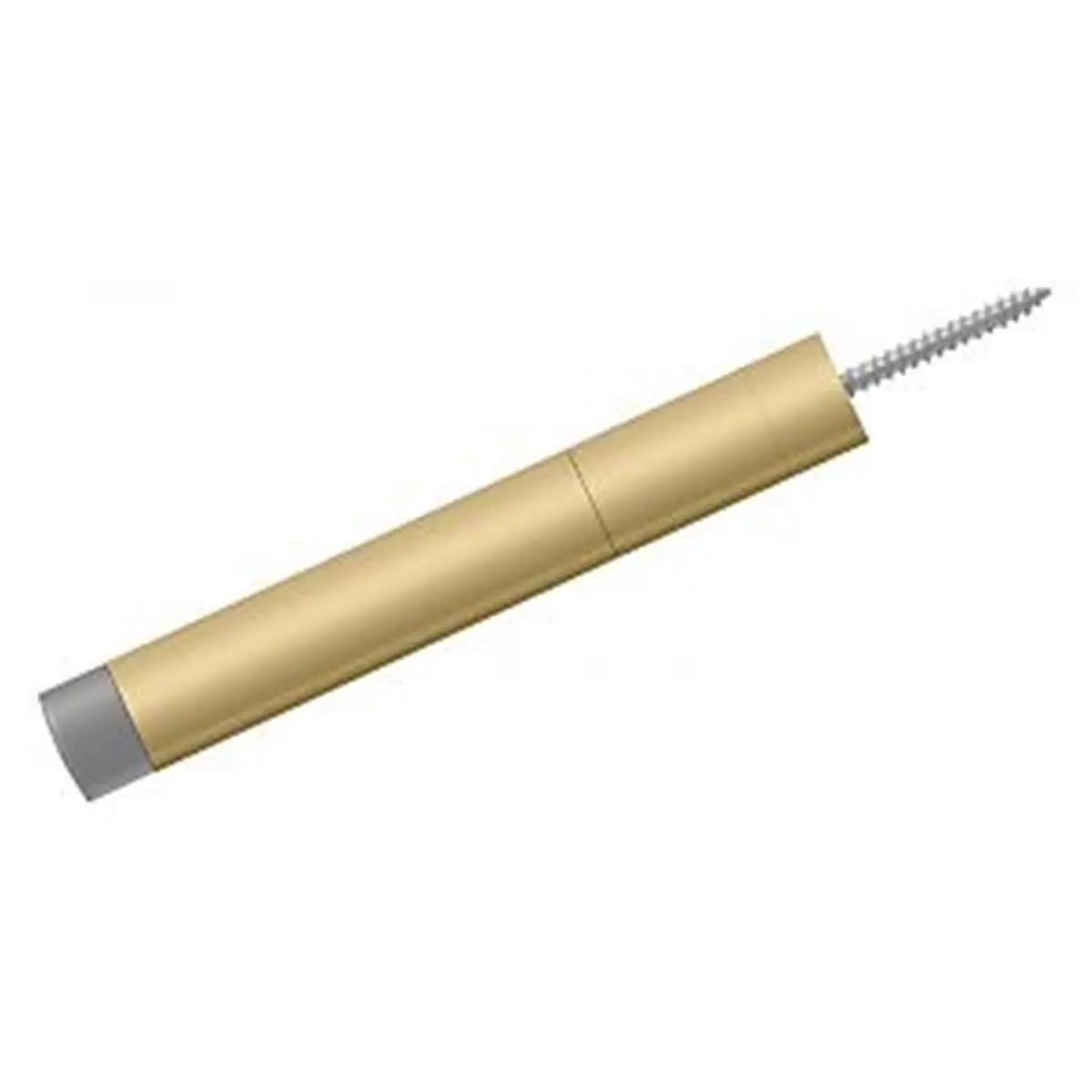 212 MAIN Solid Brass Baseboard Door Bumper - Durable Door Hardware with Brushed Brass Finish