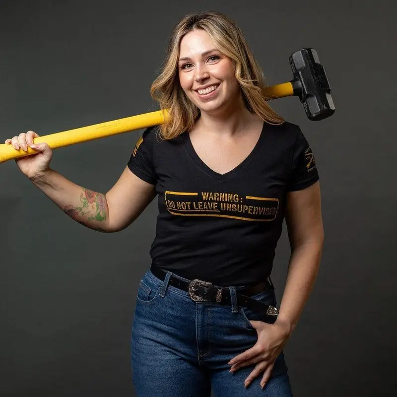 Women's Needs Supervision V-Neck T-Shirt - Black