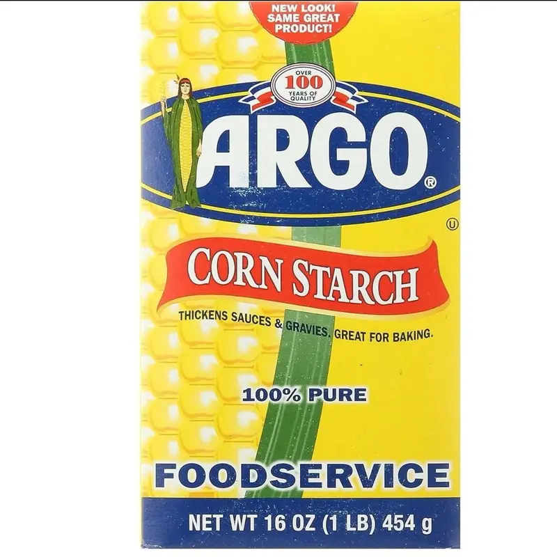 Argo Corn Starch for Thickening, 1 lb. Box - Gluten Free, Non-GMO - Grain Flour Substitute - Flavor